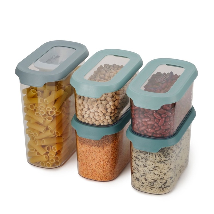 Container Set, 5-piece, CUPBOARD-STORE, Joseph Joseph, Clear / Blue