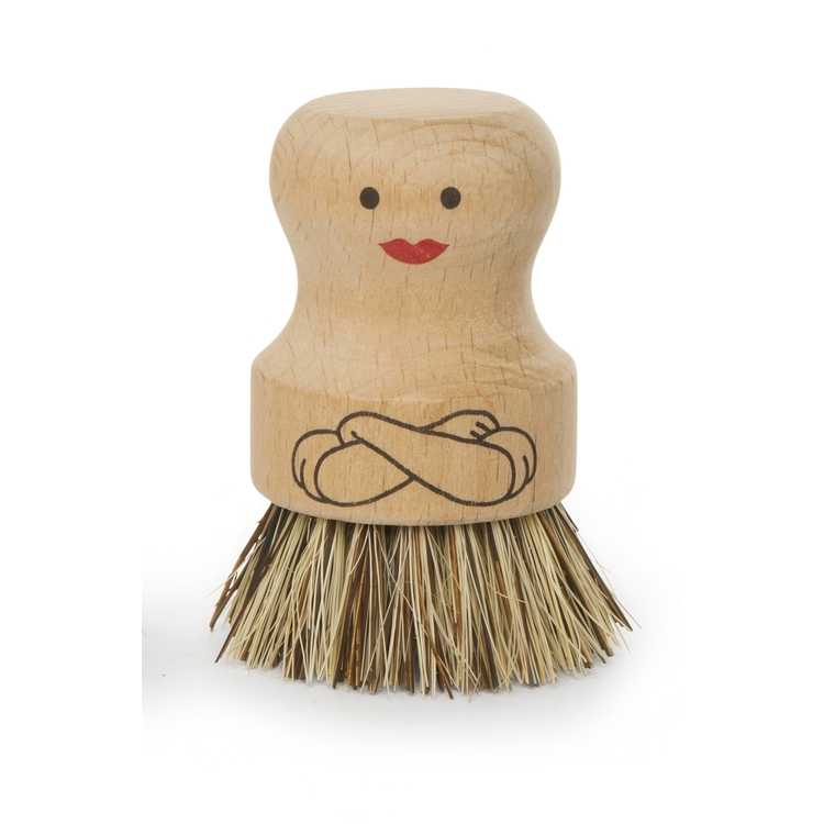 Dish Brush in wood, MRS SCRUBBER, Nature