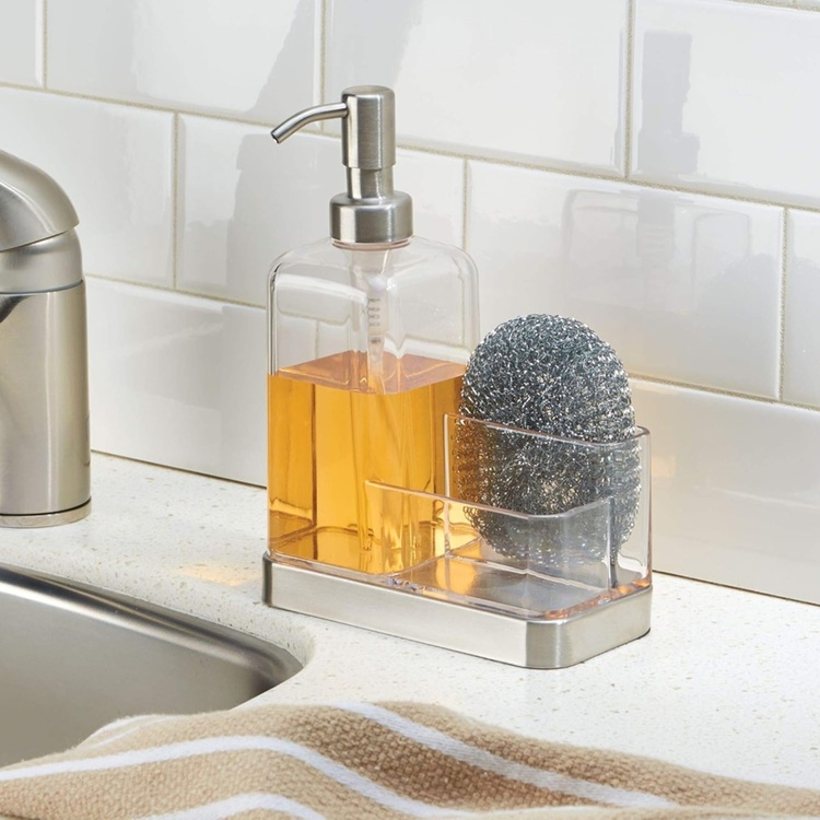 Sink Caddy, FORMA PUMP CADDY, Clear / Silver