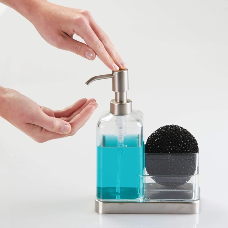 Sink Caddy, FORMA PUMP CADDY, Clear / Silver