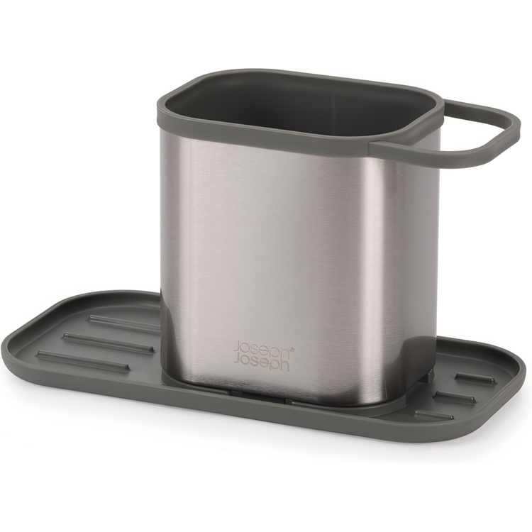 Sink tidy, DUO STAINLESS STEEL SINK CADDY, 23 x 11,3 x H 13 cm, Joseph Joseph, Silver / Grey