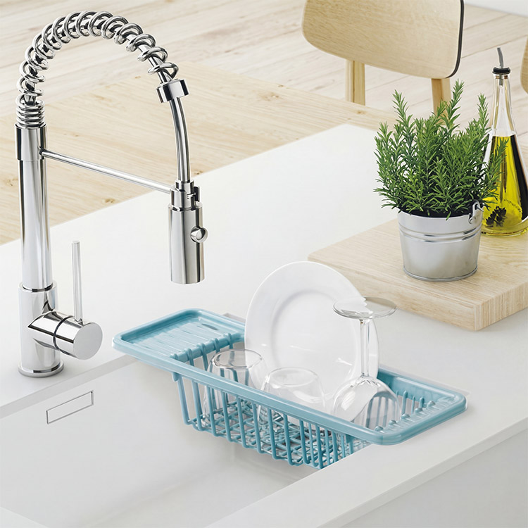 Dish rack, COMPACT MINI, 45,5 x 16 x H 10 cm, Turquoise