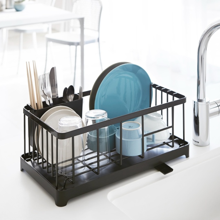 Dish Rack with tray, TOWER SINK DRAINER, 23 x 42 x H17 cm, Yamazaki