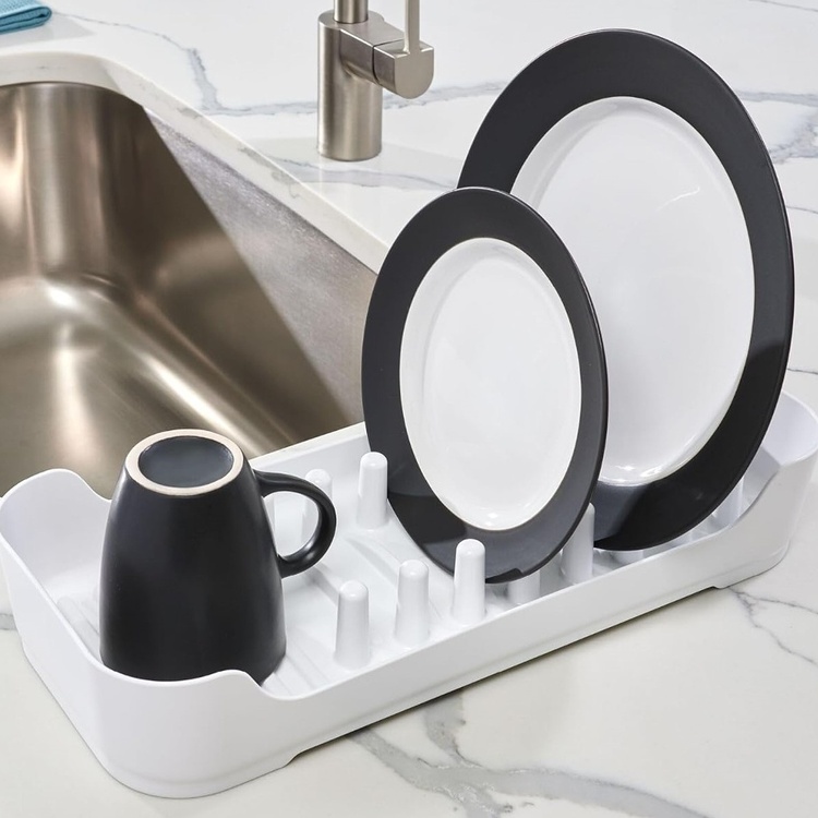 Dish rack, Compact, ID RPET MINI DRAINER, 43 x 19 x H 7,6 cm, White