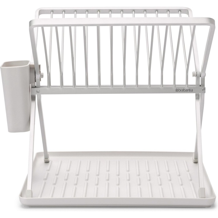Dish Rack, BRABANTIA COMPACT FOLDABLE DISH RACK, 33 x 37 x H 31,5 cm, Light Grey