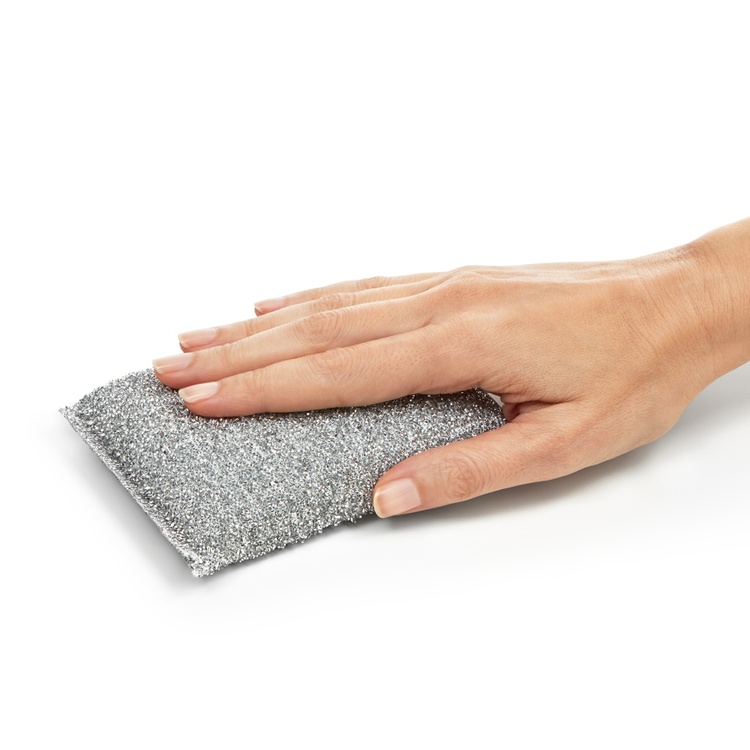 Sponges, Set of 2, RAYEN SOFT PADS, 13 x 8,5 cm, Silver