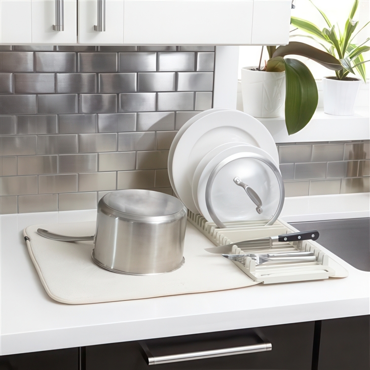 Drying Mat with Dish Rack, UDRY, 61 x 46 x H 4 cm, Umbra