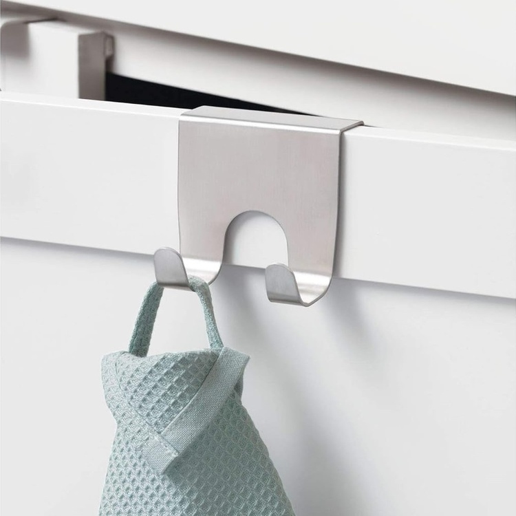 Double Hook for door, Metal, FORMA OTC, Silver
