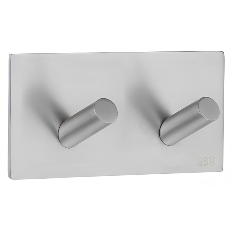 Double hook, Self-adhesive, Square, BESLAGSBODEN, 9 x H 4,5 cm