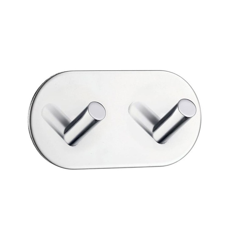 Double hook, Self-adhesive, Round, BESLAGSBODEN, 9,6 x H 4,8 cm