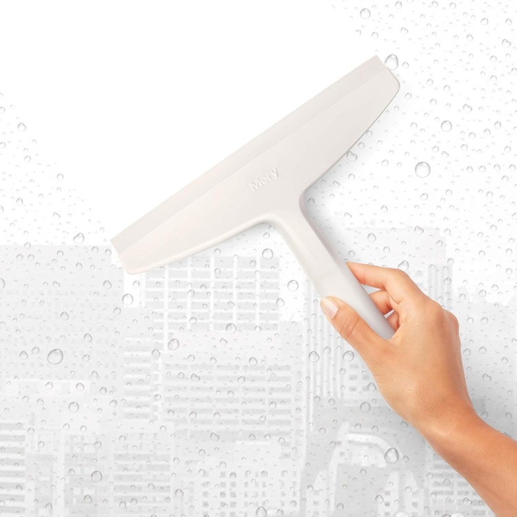 Shower Squeegee with suction-cup, MERY, Light Grey