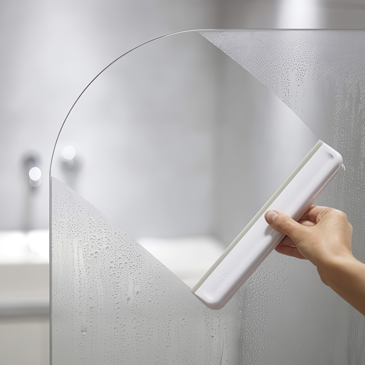 Shower Squeegee with hook, EASY-STORE COMPACT, Joseph Joseph, Light Grey