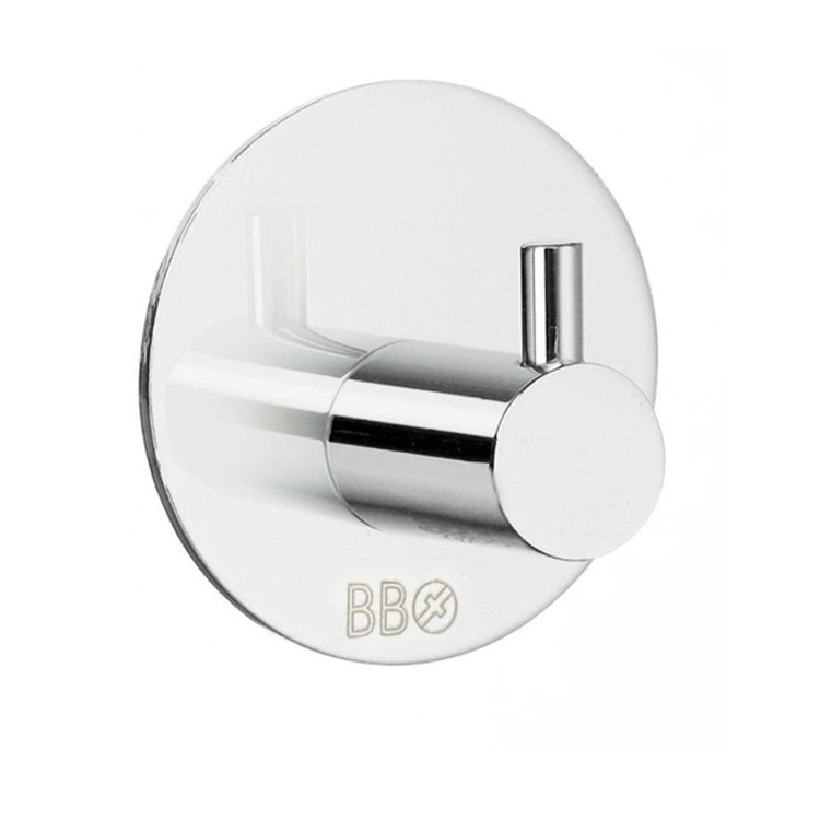 Hook, Self-adhesive, STICK, Ø 4,8 cm, Chrome