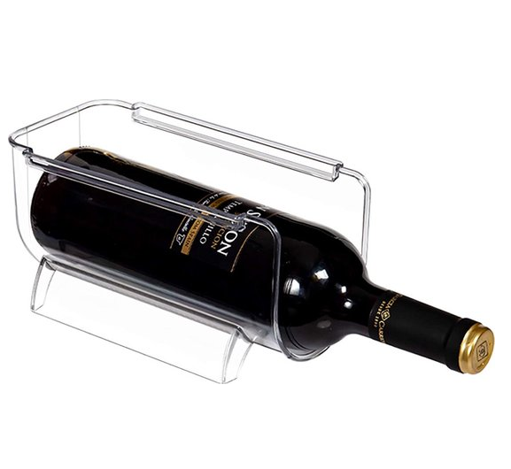 Bottle storage, Stackable, FRANGEMENT FRIGO, 21 x 11,5 x H 11 cm Clear