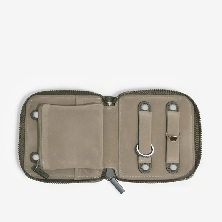 Purse, STACKERS MAN COMPACT JEWELLRY ROLL, 11 x 11 x 2,5 cm