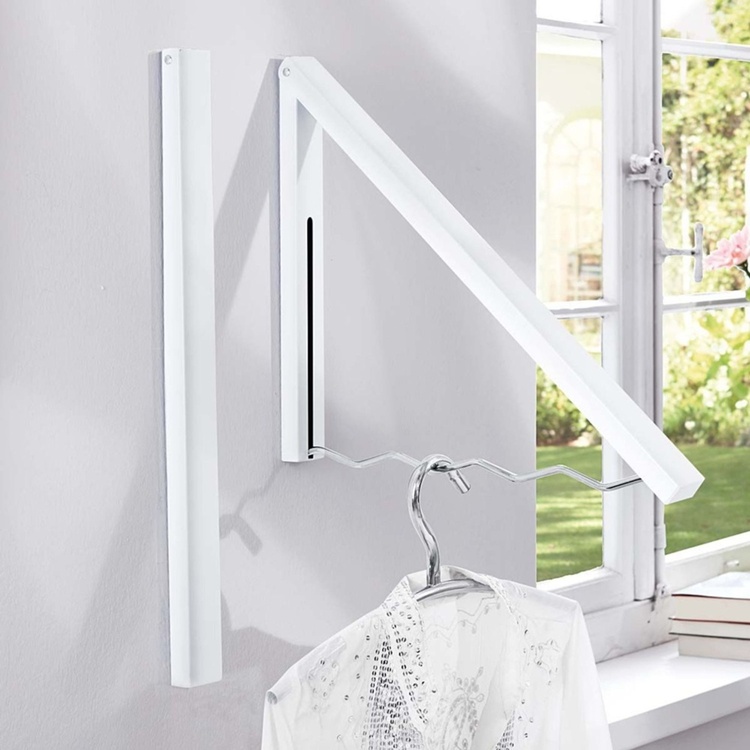 Folding hanger in metal, ALBERT KLAPPGARDEROBE, Silver