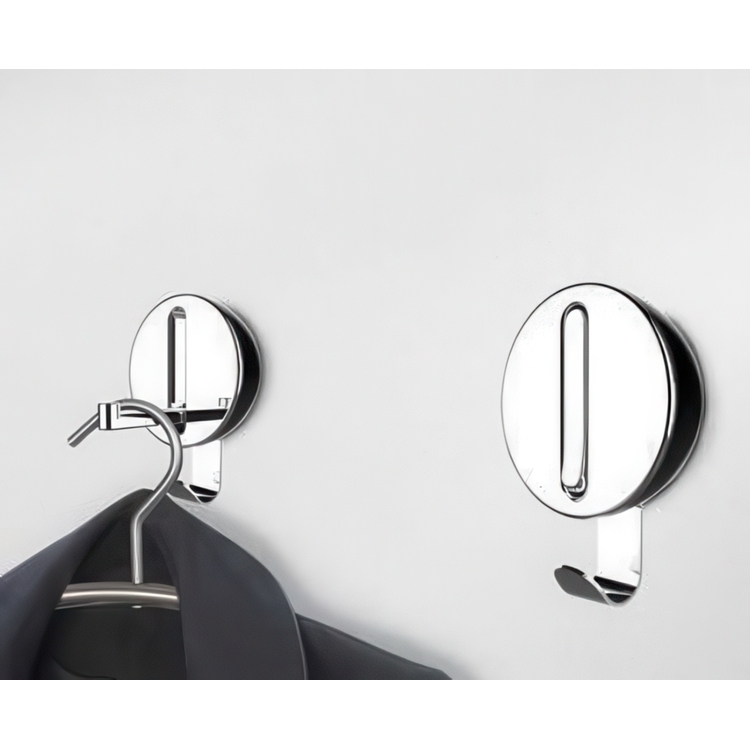 Folding hanger with hook, DELTA FLIP HOOK, Silver / Black