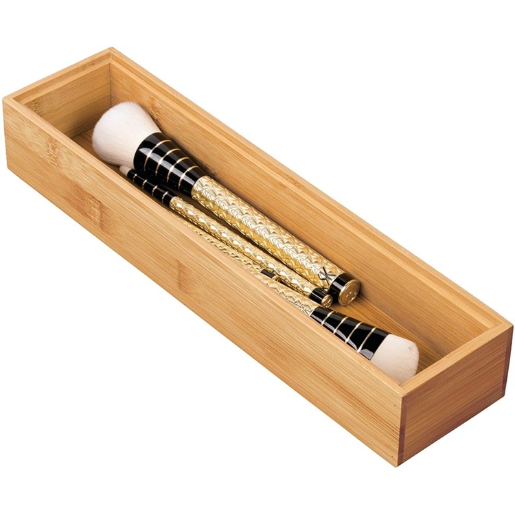 Storage Tray in Bamboo, Stackable, FORMBU DRAWER ORGANIZER, 30,5 x 7,6 x H 5,1 cm, Nature