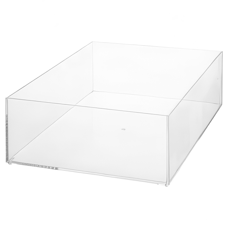 Storage box, Stackable, SELENA ORGANISER LARGE, 25,6 x 19,2 x H 8,5 cm, Clear 