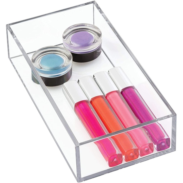 Storage tray, Stackable, CLARITY ORGANISER SMALL, 10,2 x 20,3 x H 5 cm, Clear 