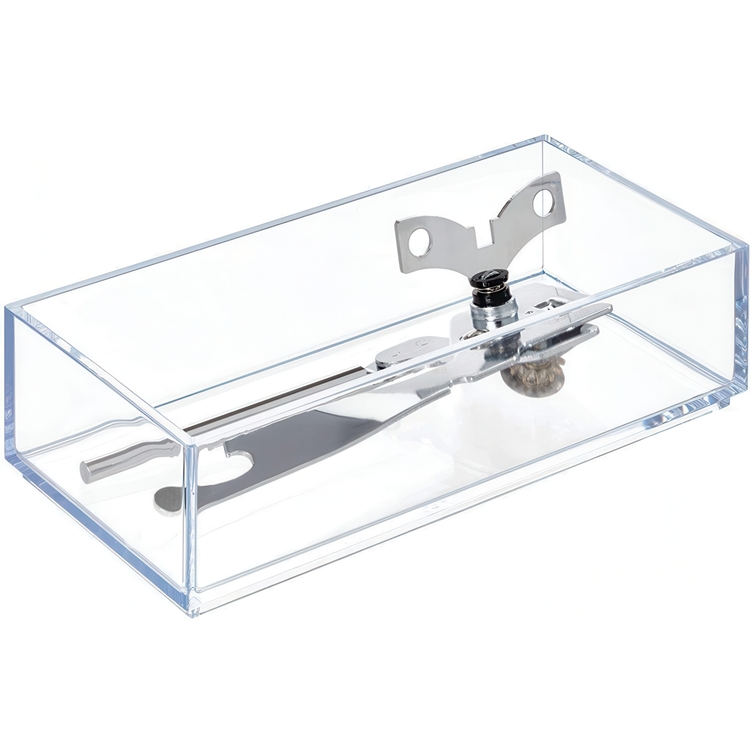 Storage tray, Stackable, CLARITY ORGANISER SMALL, 10,2 x 20,3 x H 5 cm, Clear 