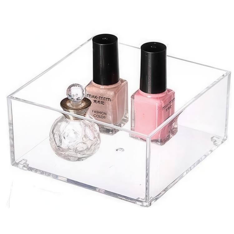 Storage tray, Stackable, SELENA ORGANISER XS, 9,6 x 9,6 x H 4,8 cm, Clear 