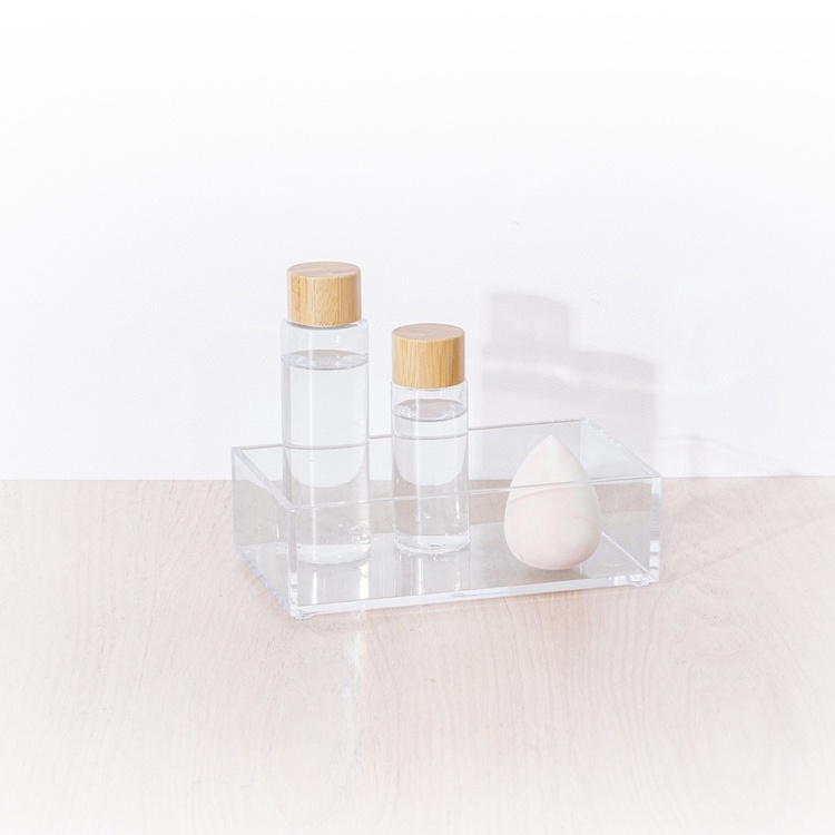 Storage tray, Stackable, SELENA ORGANISER SMALL, 16 x 9,7 x H 4,8 cm, Clear 