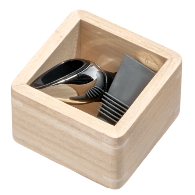 Storage Tray, THE HOME EDIT MINI DRAWER ORGANIZER, 7,6 x 7,6 x H5,1 cm, Nature