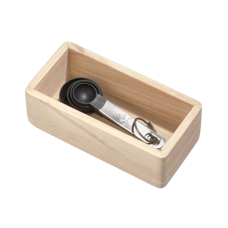 Storage Tray, THE HOME EDIT SMALL DRAWER ORGANIZER, 7,6 x 15,2 x H 5,1 cm, Nature