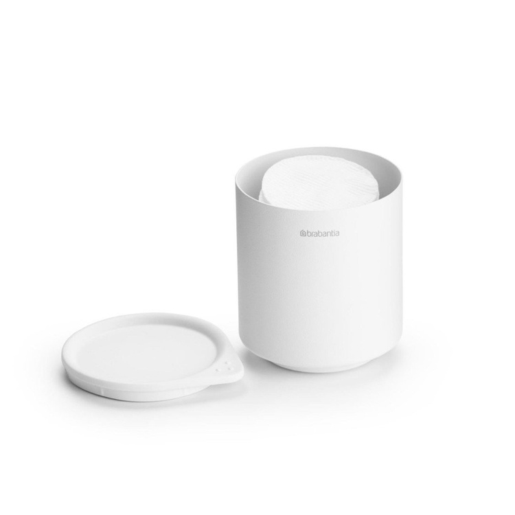 Storage pot in metal, BRABANTIA MINDSET, Ø 8 x H 9,5 cm, White