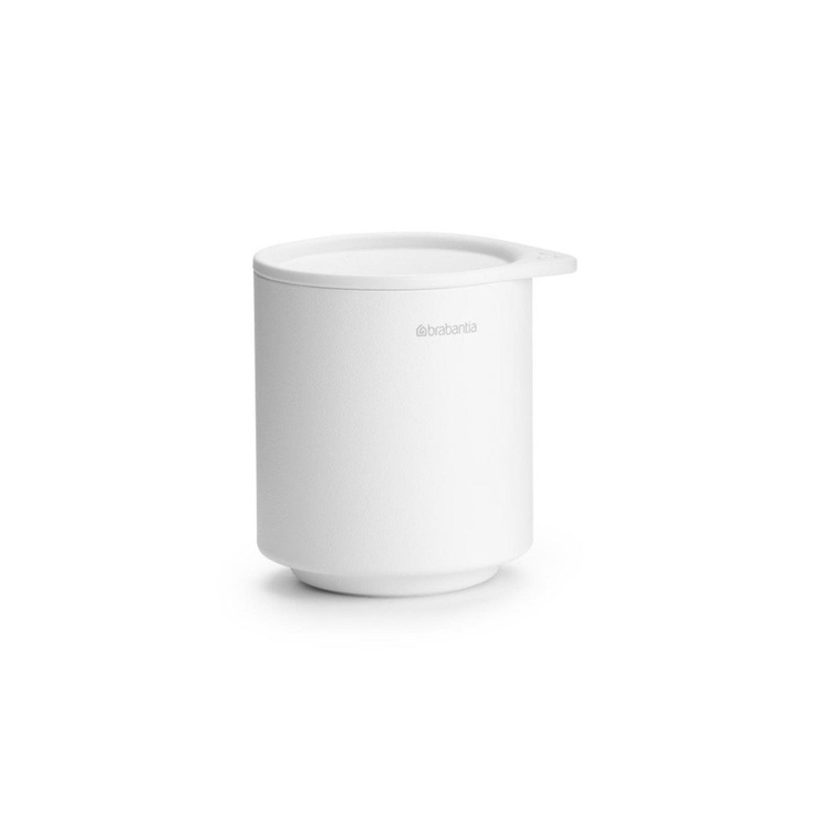 Storage pot in metal, BRABANTIA MINDSET, Ø 8 x H 9,5 cm, White