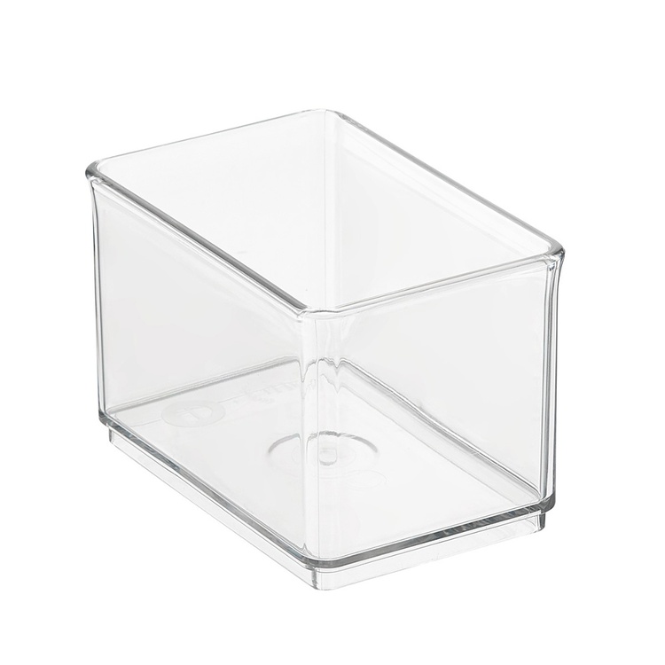 Storage Box, THE HOME EDIT SMALL BIN ORGANIZER, 12,1 x 8,3 x H 8,3 cm,, Transparent