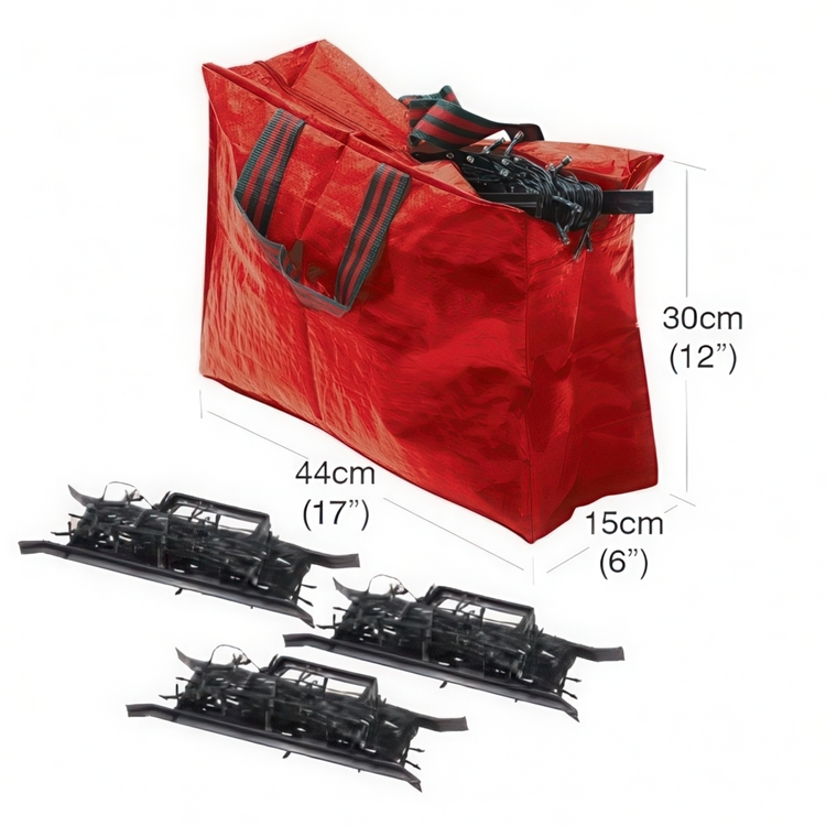 Storage bag with 3 cable winders, 44x15x30 cm