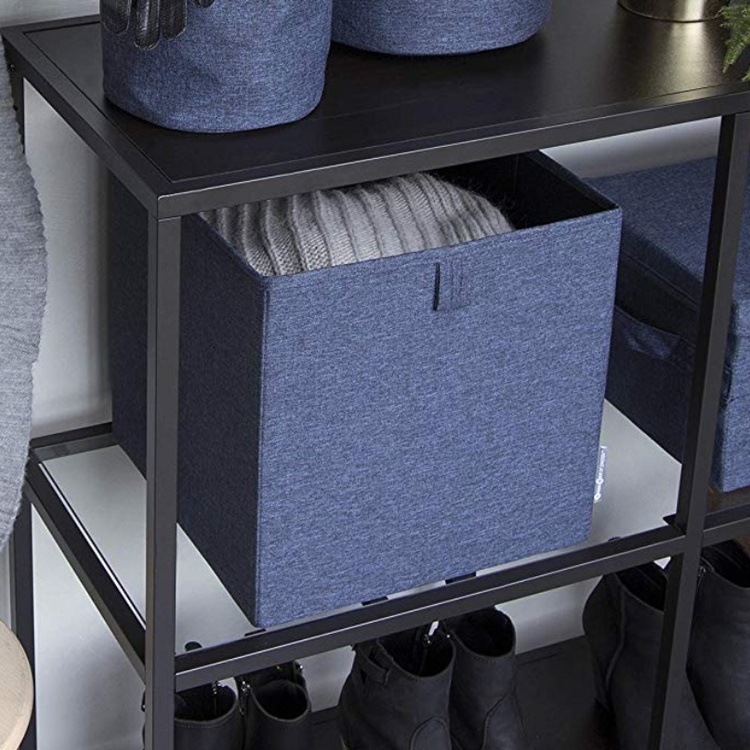 Storage basket, BIGSO CUBE, 31,5 x H31,5 cm, Blue