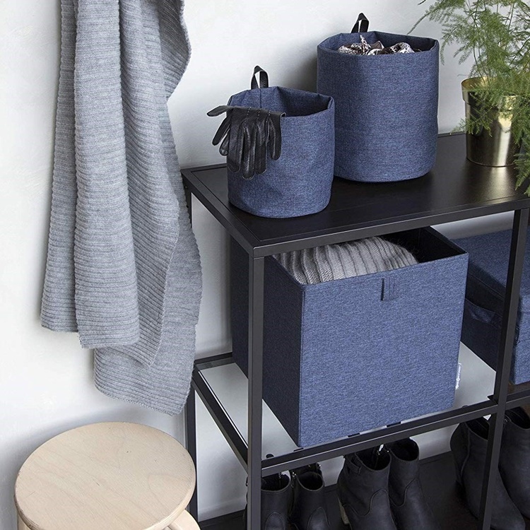 Storage basket, BIGSO CUBE, 31,5 x H31,5 cm, Blue
