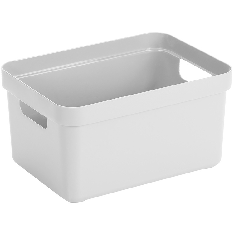 Open storage box 13L, 35x24.6x18.3cm, Sigma, white