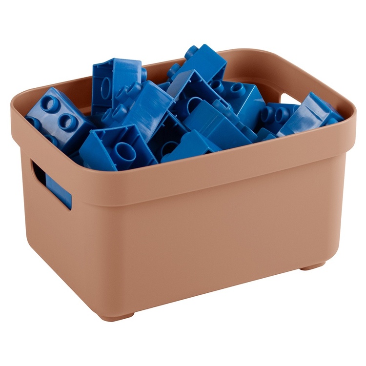 Storage Basket, 2,5 Liter, SIGMA BASKET MINI, 17,7 x 12,8 x H 9,3 cm, Teracotta