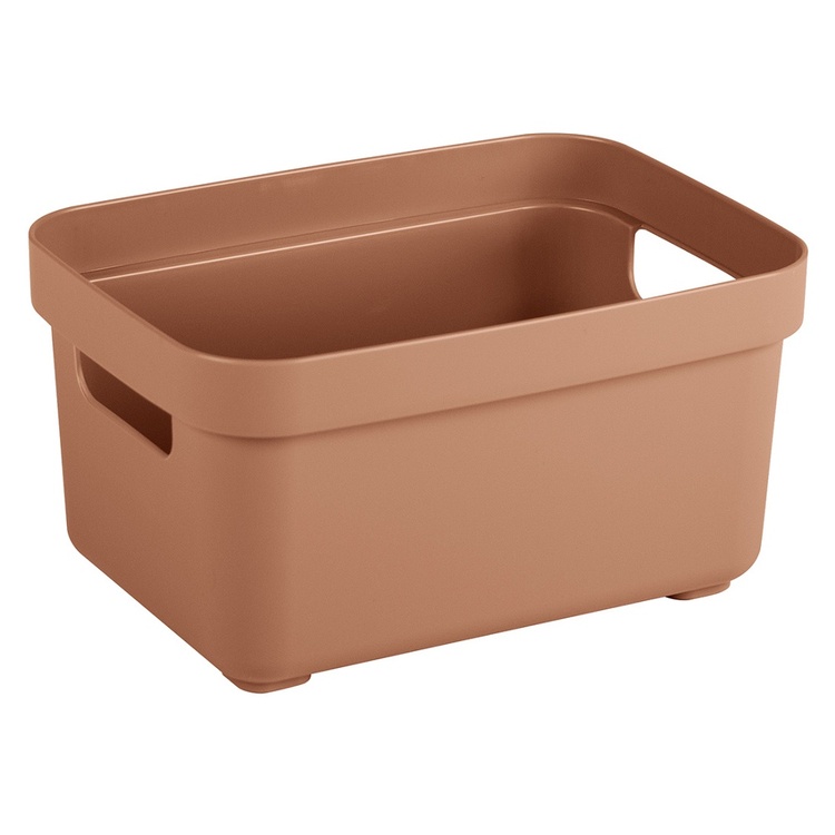 Storage Basket, 2,5 Liter, SIGMA BASKET MINI, 17,7 x 12,8 x H 9,3 cm, Teracotta