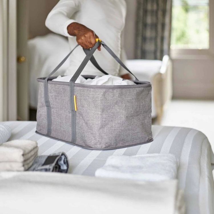 Laundry Basket, Collapsible, HOLD-ALL, Joseph Joseph 53 x 36 x H 25 cm, Grey 