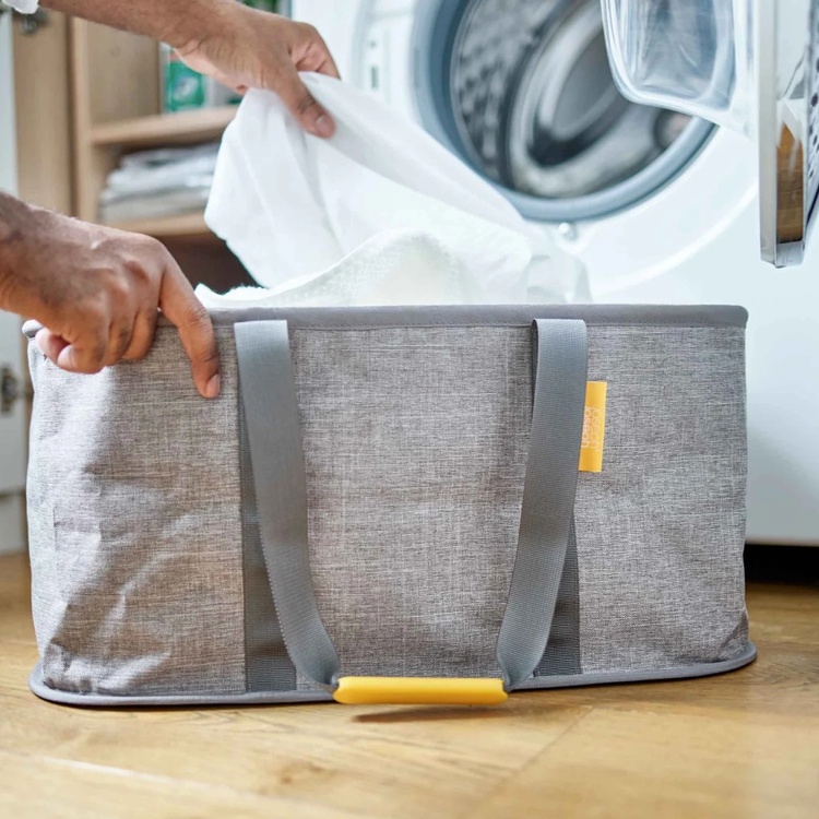 Laundry Basket, Collapsible, HOLD-ALL, Joseph Joseph 53 x 36 x H 25 cm, Grey 