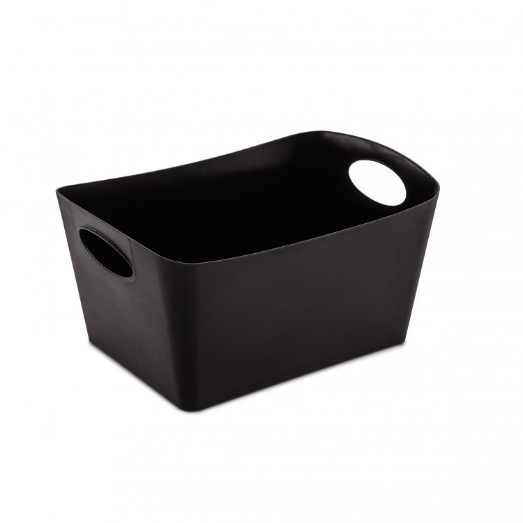 Storage basket, KOZIOL BOXXX MEDIUM, 20 x 30 x H 15 cm, Black