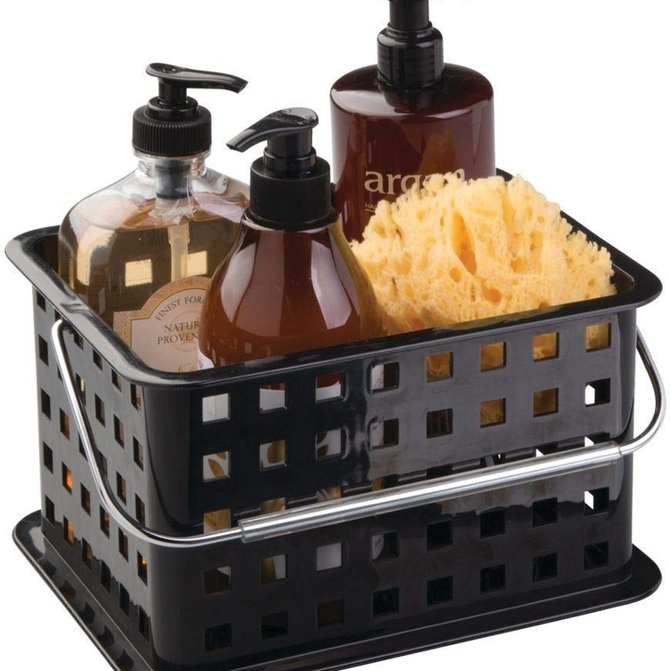 Storage basket, stackable, SPA, 17 x 22 x h 13 cm, Black