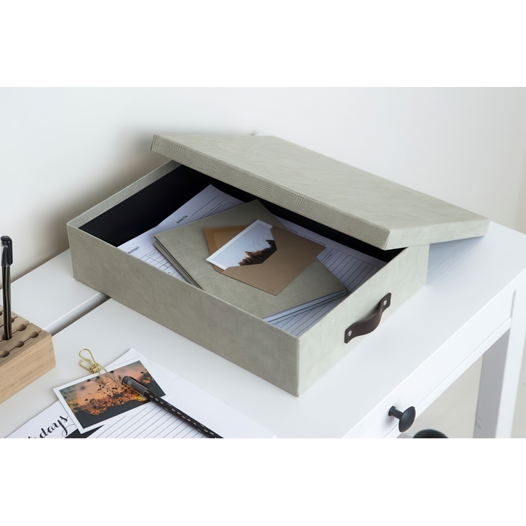 Storage box A4 +, BIGSO OSKAR CANVAS, 35 x 26 x H 8,5 cm