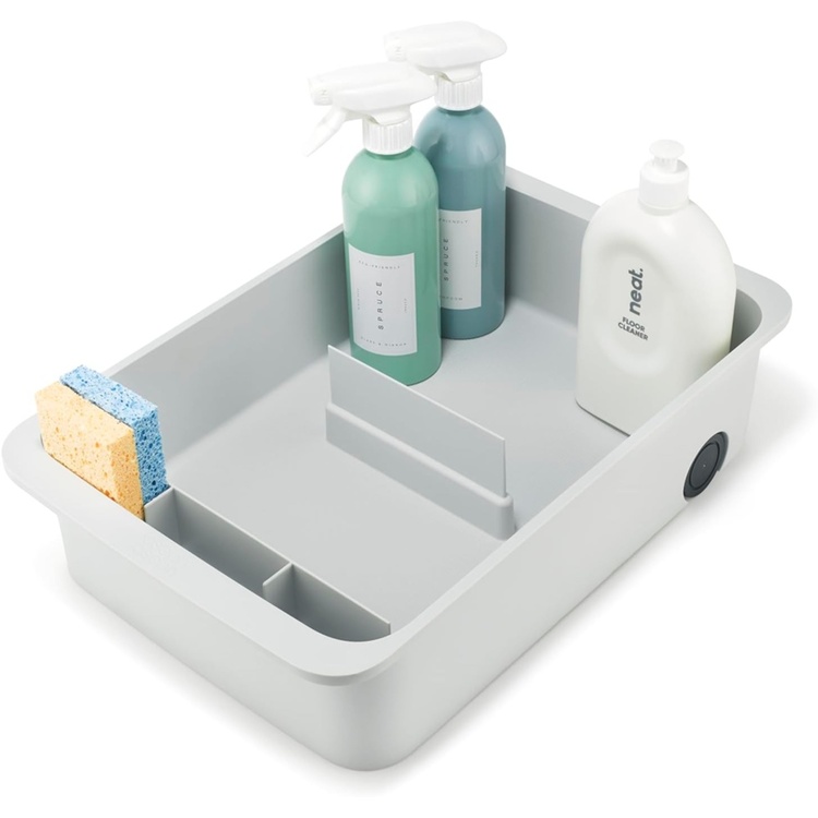 Storage Caddy with easy pull wheels, EASY ACCSESS, 46,5 x 30,5 x H 11 cm, Joseph Joseph, Grey