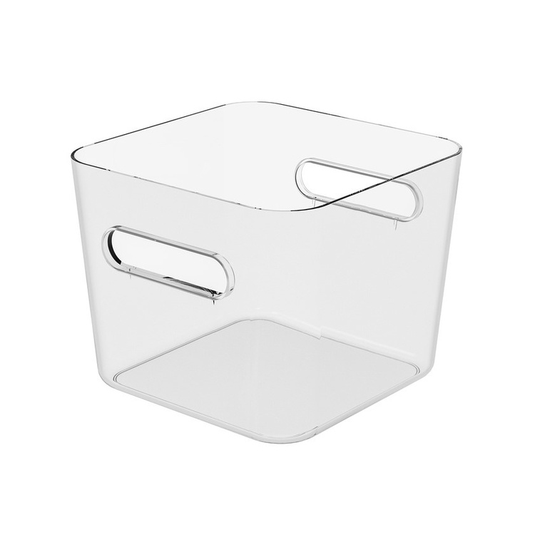 Storage Basket, SMARTSTORE COMPACT SQUARE LARGE, 20 x 20 x H 16 cm, Clear