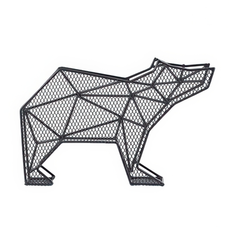 Letter organizer, standing or wall-mounted, BEAR, 25 x 7,7 x H 15,6 cm, black