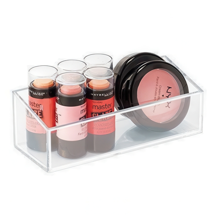 Storage Box, COUNTER TOP ORGANISER, 15 x 6 x H 5 cm, Clear