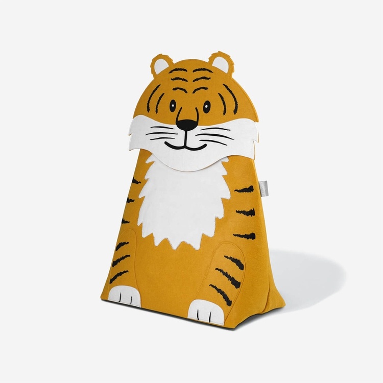 Toy storage bag, TIGER, 55 x H 70 cm, Orange