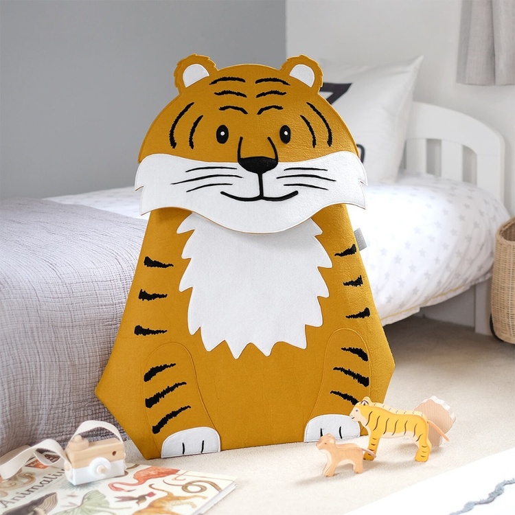 Toy storage bag, TIGER, 55 x H 70 cm, Orange
