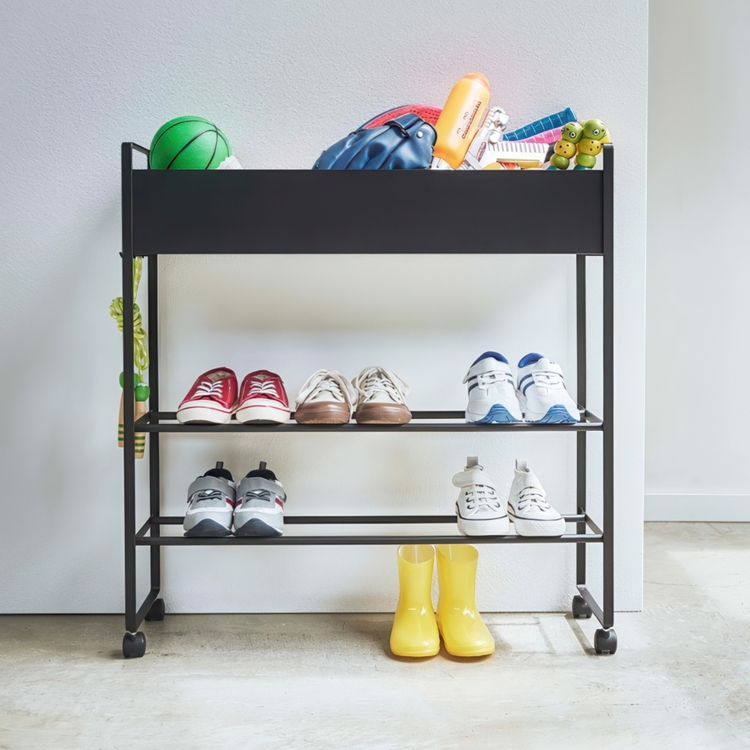 Storage Cart, ENTRYWAY TROLLEY, 75,5 x 22 x H 74,5 cm, Yamazaki